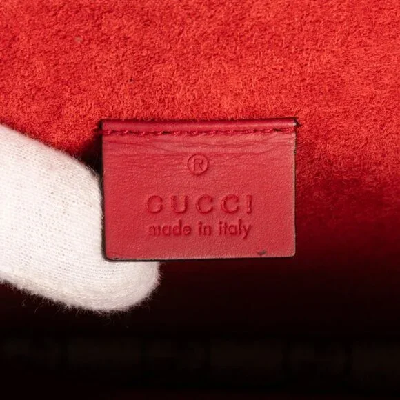 Gucci Dionysus Beige Red Supreme Canvas Shoulder Bag - Picture 10 of 10